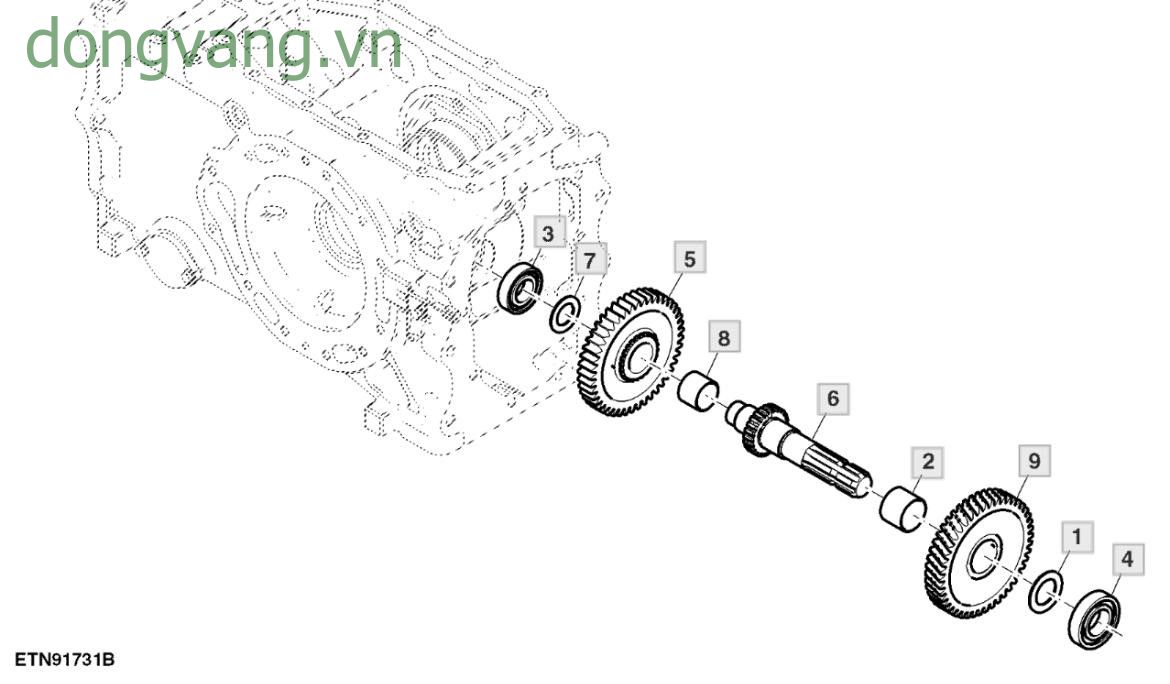 PTO Output Shaft, Dual Clutch, Dual PTO - ST792334